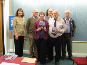 Fermanagh Authors' Association members celebrating Fermanagh Miscellany 2013's launch
