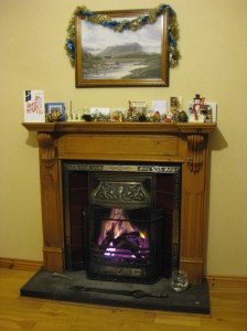 Christmas fireplace